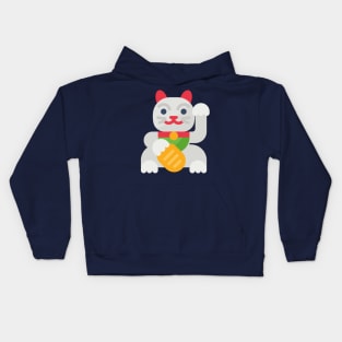 Lucky Cat for Money Kids Hoodie